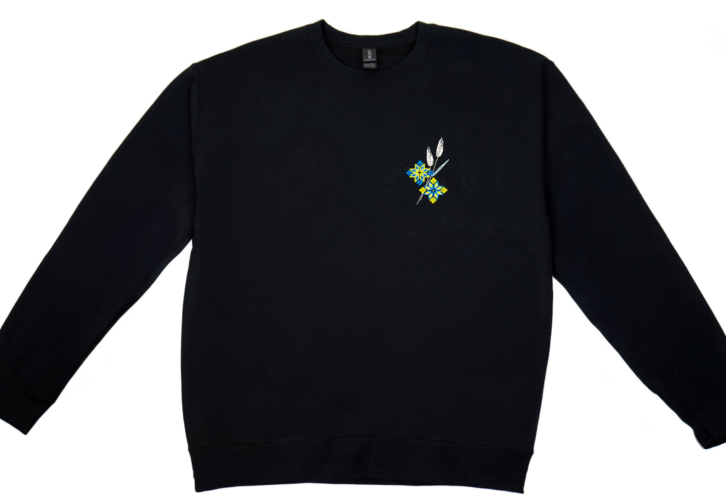 Sweatshirt - wheat with flowers