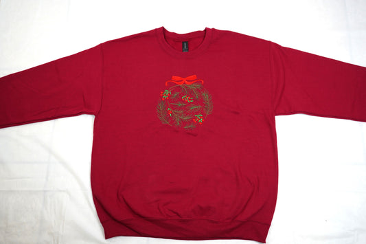 Sweatshirt - christmas wreath