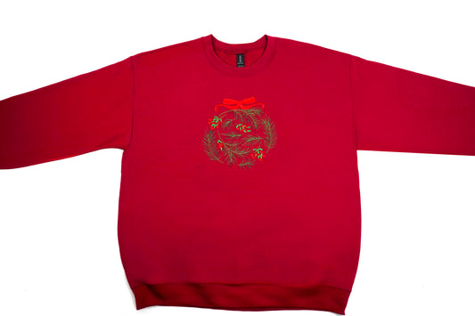 Sweatshirt - christmas wreath